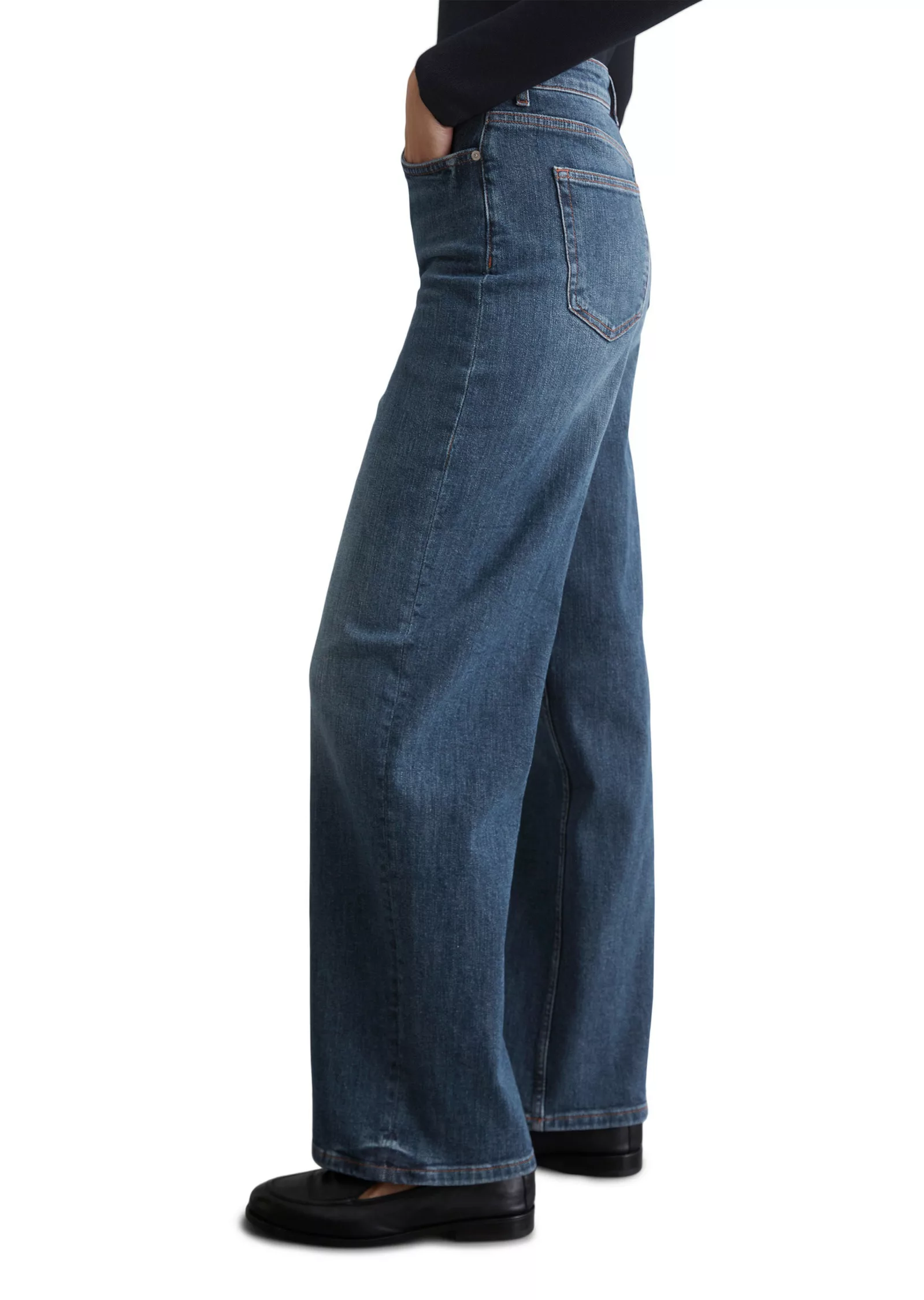 Marc OPolo Weite Jeans "aus Organic-Cotton-Mix-Stretch" günstig online kaufen