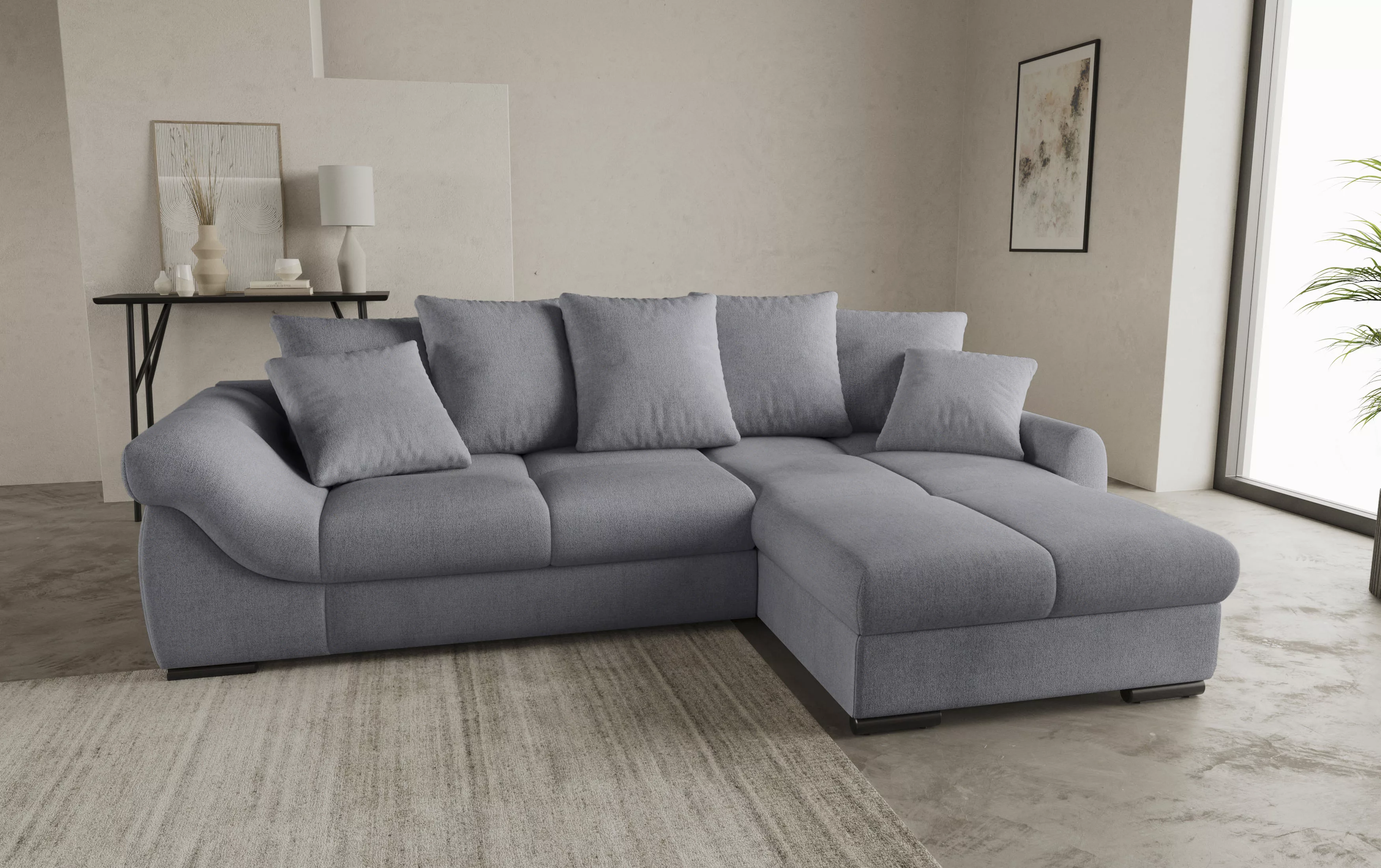 Mr. Couch Ecksofa "Livorno DuraFlex L-Form", inkl. Hochschläfer-Bettauszug, günstig online kaufen