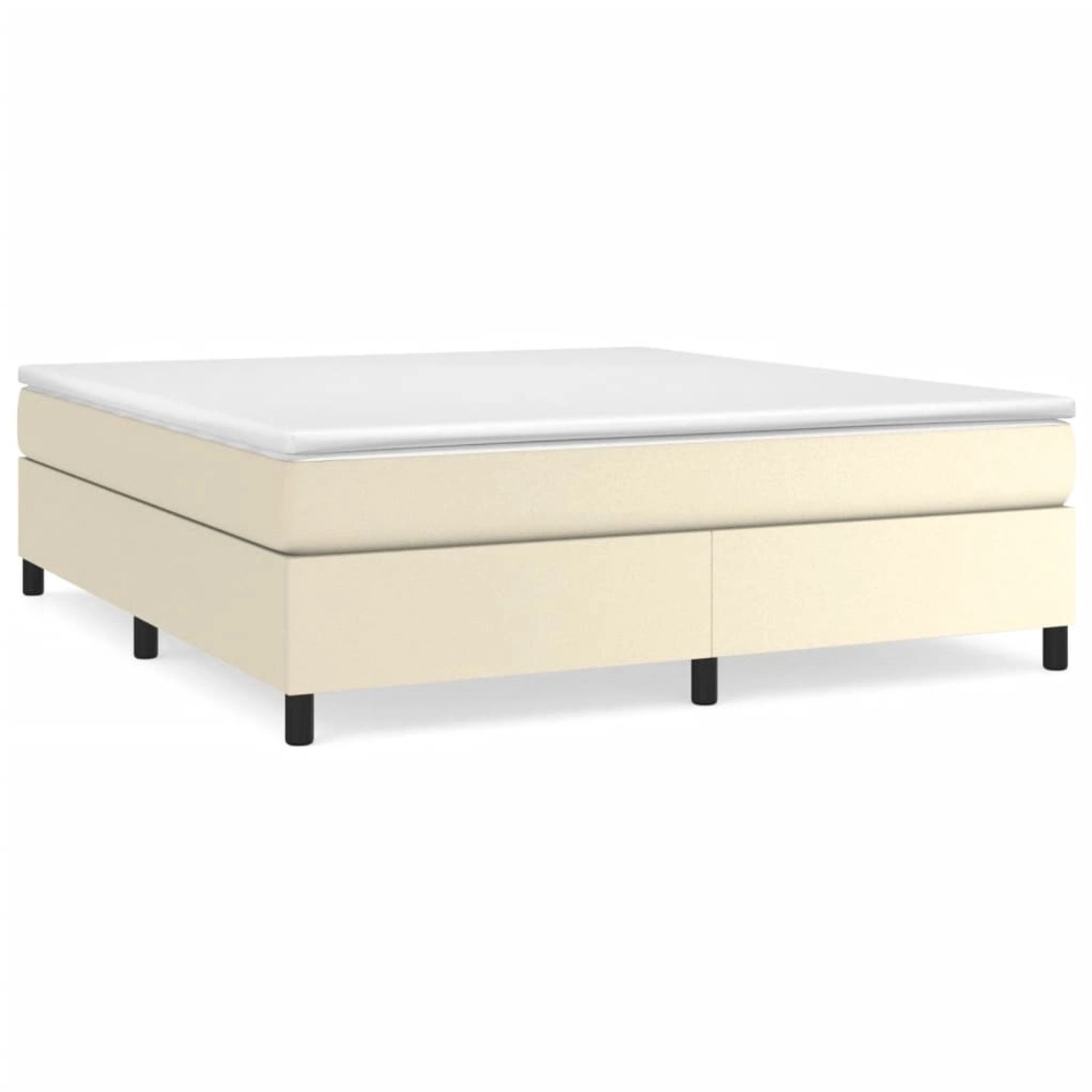 vidaXL Boxspringbett Creme 180x200 cm Kunstleder1465988 günstig online kaufen