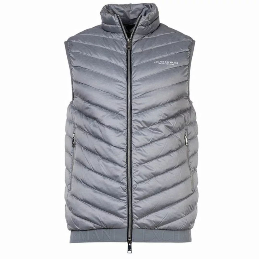 ARMANI EXCHANGE Steppweste Herren Daunenweste - Steppweste, Zipper, ärmello günstig online kaufen