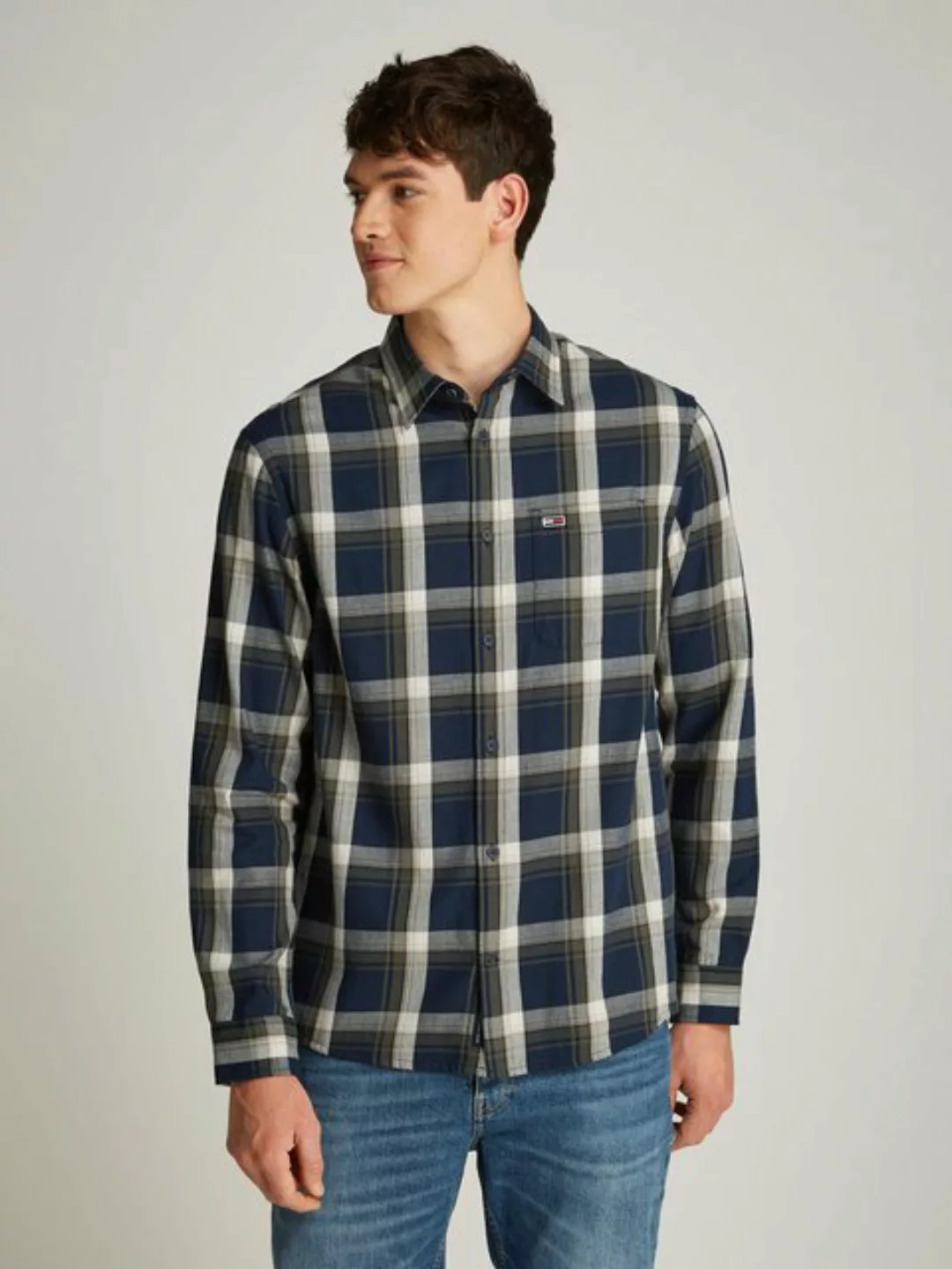 Tommy Jeans Karohemd TJM REG CHECK FLANNEL SHIRT EXT mit Karomuster günstig online kaufen