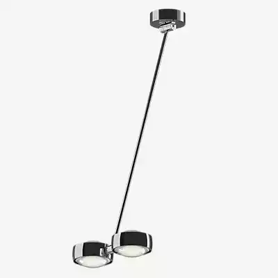 Occhio Sento Soffitto Doppio 80 Up D Deckenleuchte LED 2-flammig, Kopf chro günstig online kaufen