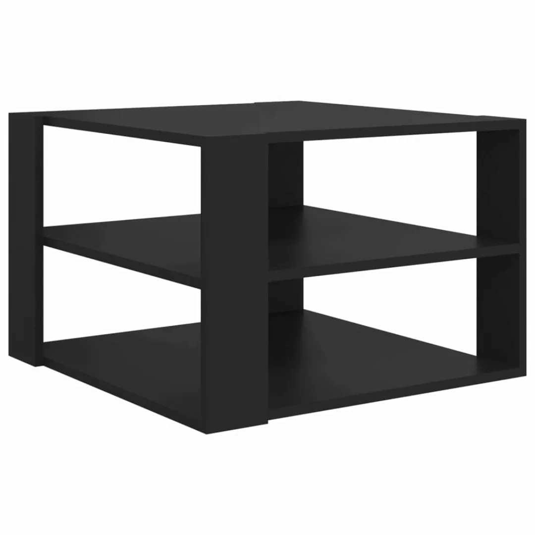 Couchtisch Schwarz 60x60x40 Cm Spanplatte günstig online kaufen