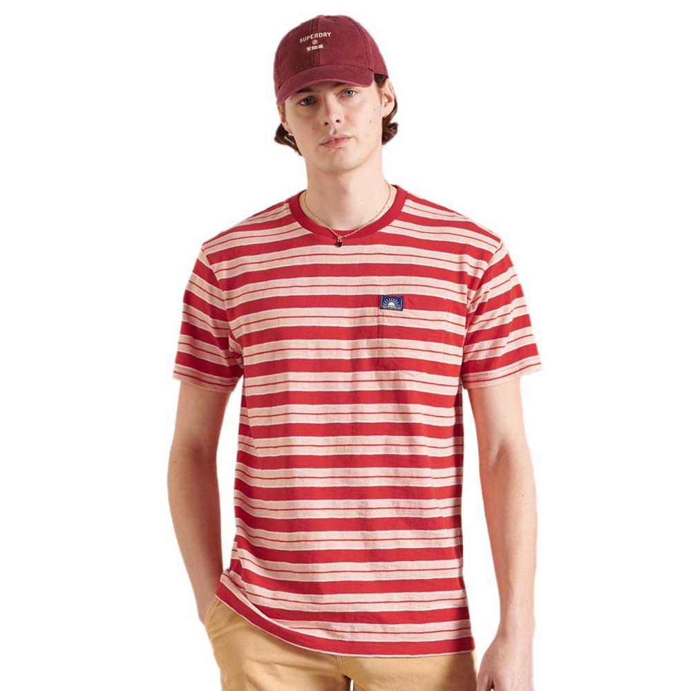 Superdry Cali Surf Relaxed Fit Kurzarm T-shirt S Red Multi günstig online kaufen