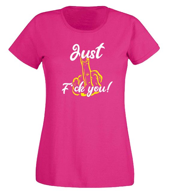 G-graphics T-Shirt Just F*ck you! Slim-fit Damen T-Shirt mit trendigem Fron günstig online kaufen