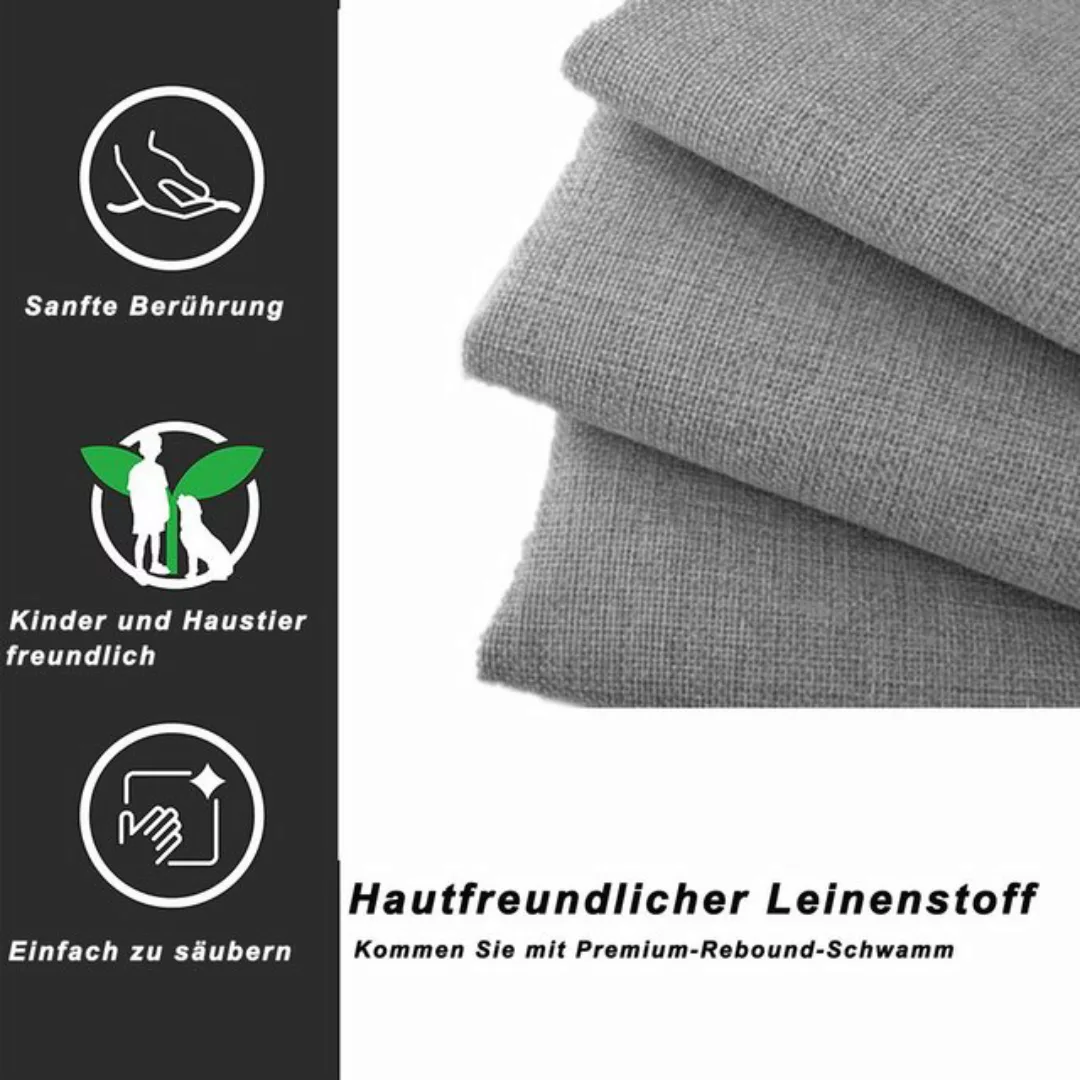 MODFU Polsterbett Hydraulisches Stauraumbett, hautfreundliches Leinen-Hochk günstig online kaufen