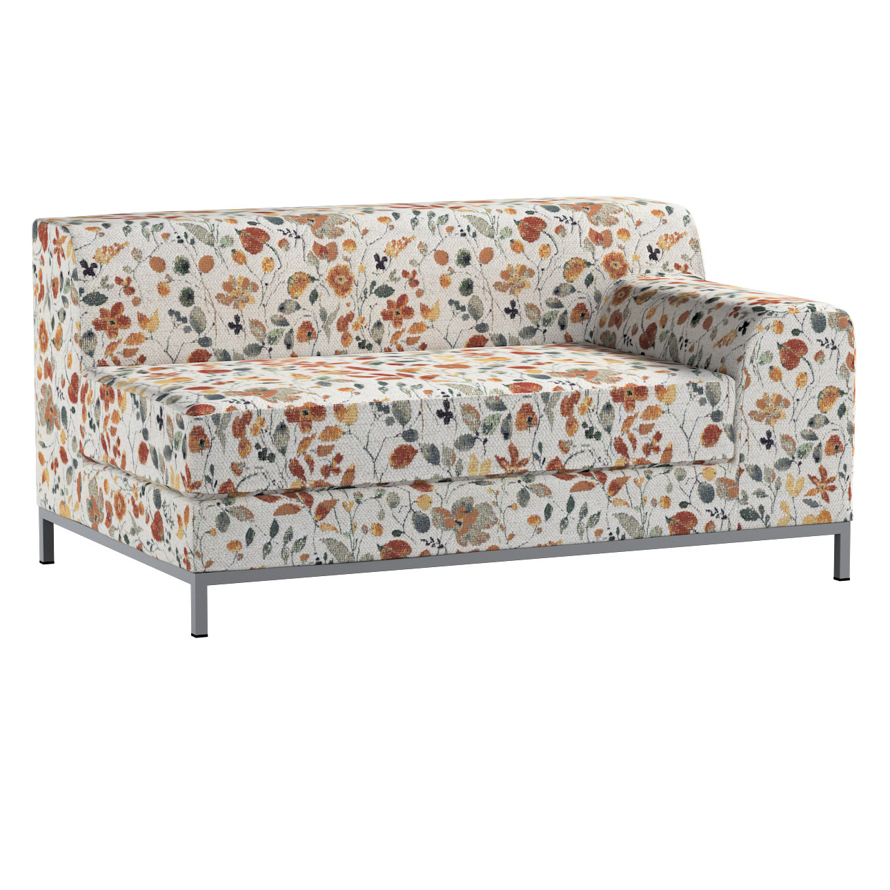 Bezug für Kramfors Sofa Recamiere links, orange-grün, Bezug für Recamiere l günstig online kaufen