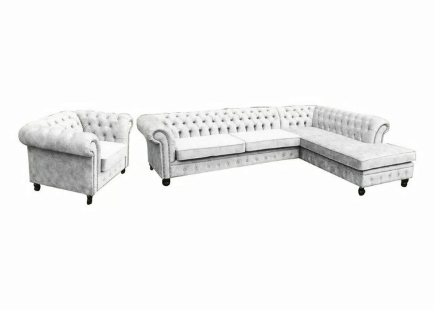 Xlmoebel Ecksofa Chesterfield Ecksofa Garnitur Luxus Design Polster Sofa, H günstig online kaufen