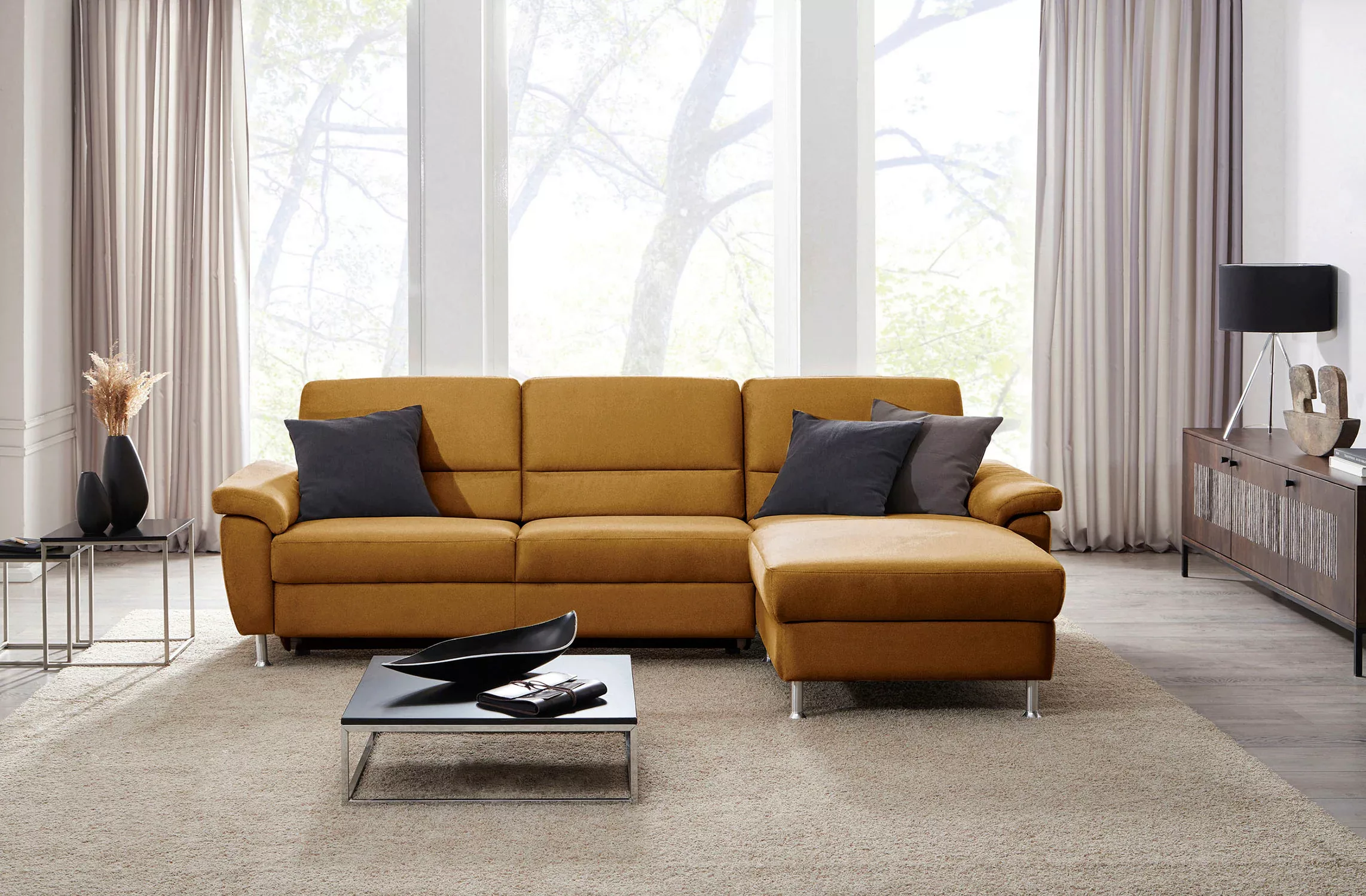 CALIZZA INTERIORS Ecksofa »Onyx L-Form«, Recamiere links oder rechts, wahlw günstig online kaufen