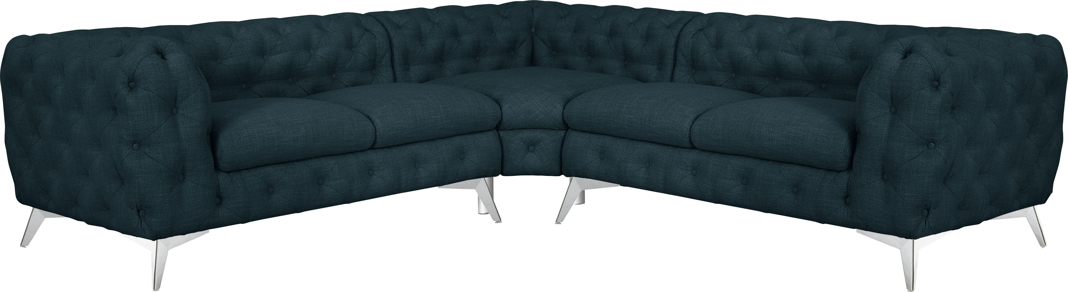 Leonique Chesterfield-Sofa "Glynis L-Form", aufwändige Knopfheftung, modern günstig online kaufen