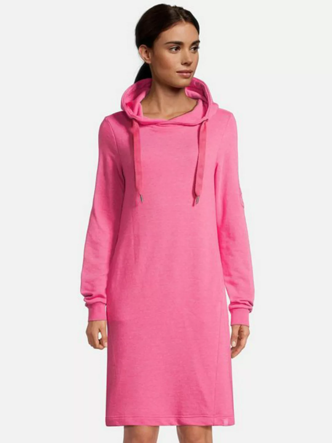 salzhaut Shirtkleid Damen Hoodie-Kleid Mööv unifarben - Kapuzenkleid Langar günstig online kaufen