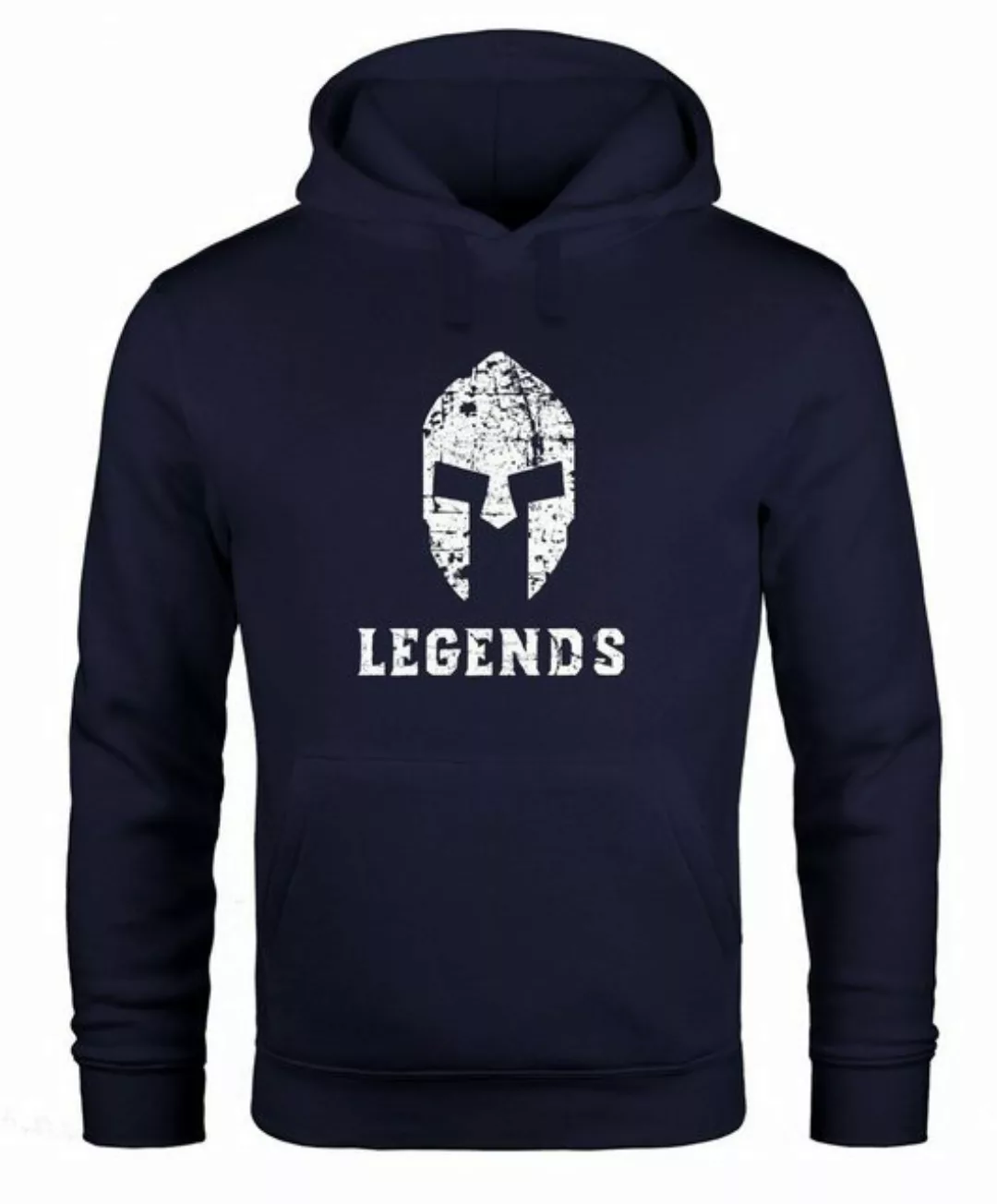 Neverless Hoodie Hoodie Herren Legends Sparta Spartaner Helm Neverless günstig online kaufen