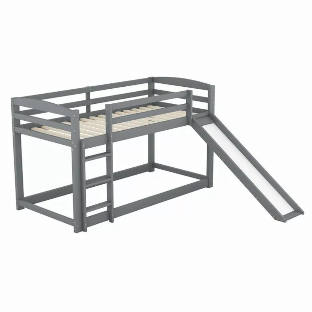 Odikalo Etagenbett Kinderbett Jugendbett Holzbett mit/ohne Rutsche 90x200 W günstig online kaufen