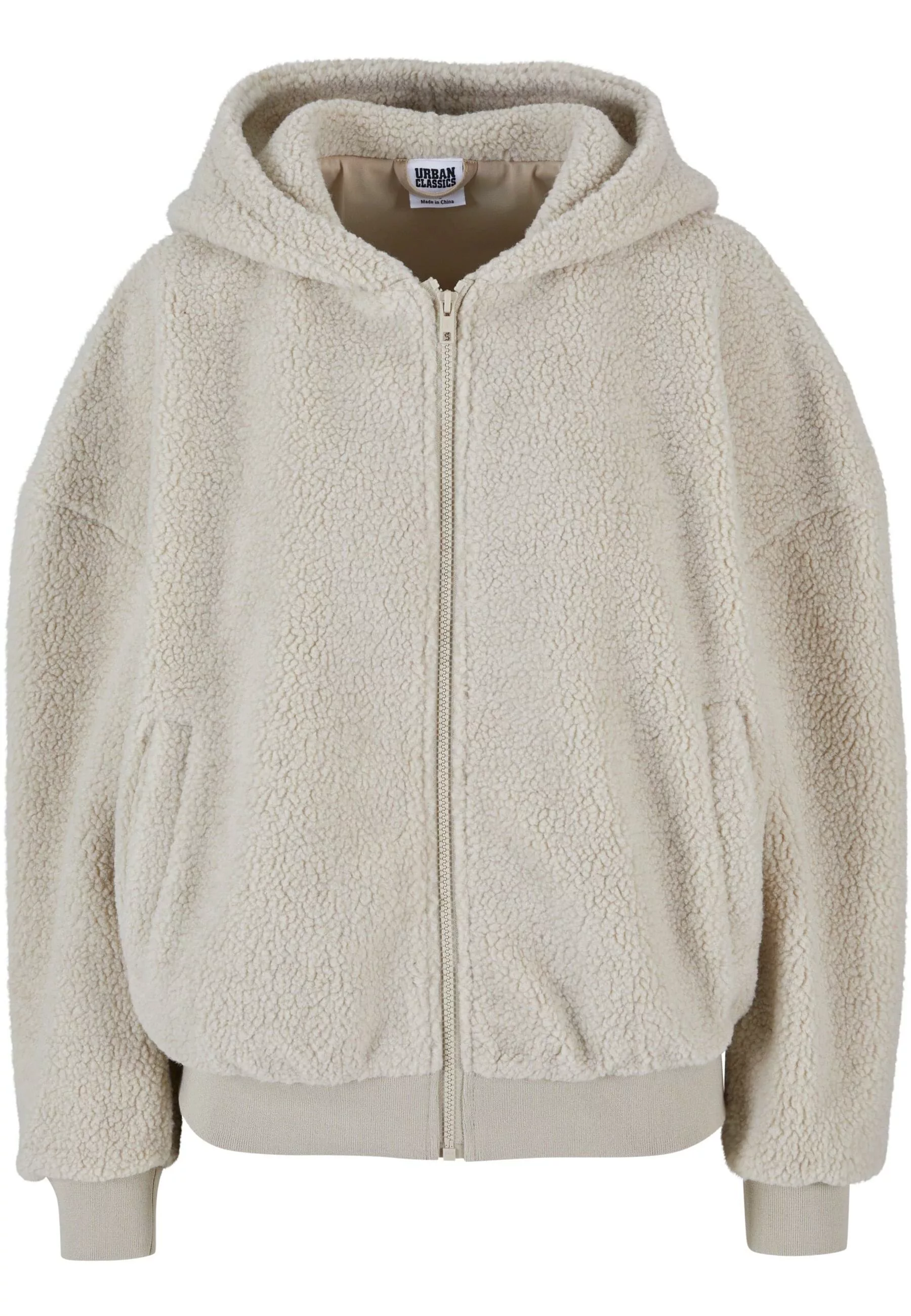 URBAN CLASSICS Sweatjacke "Urban Classics Damen Ladies Oversized Sherpa Zip günstig online kaufen