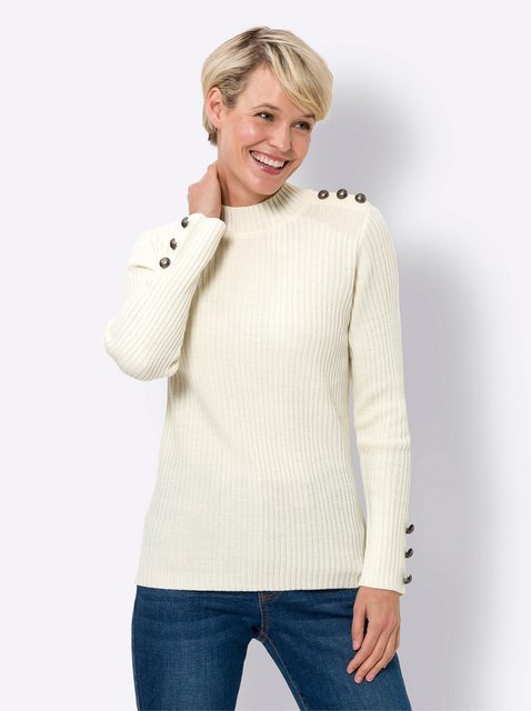 Sieh an! Strickpullover Stehkragenpullover günstig online kaufen