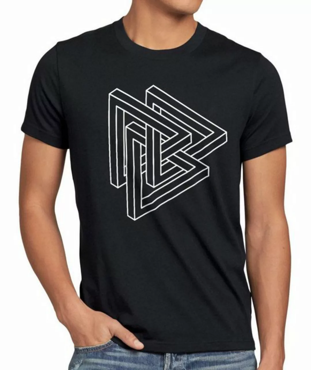 style3 T-Shirt Penrose Big Bang Sheldon Escher Dreieck Würfel the theory co günstig online kaufen