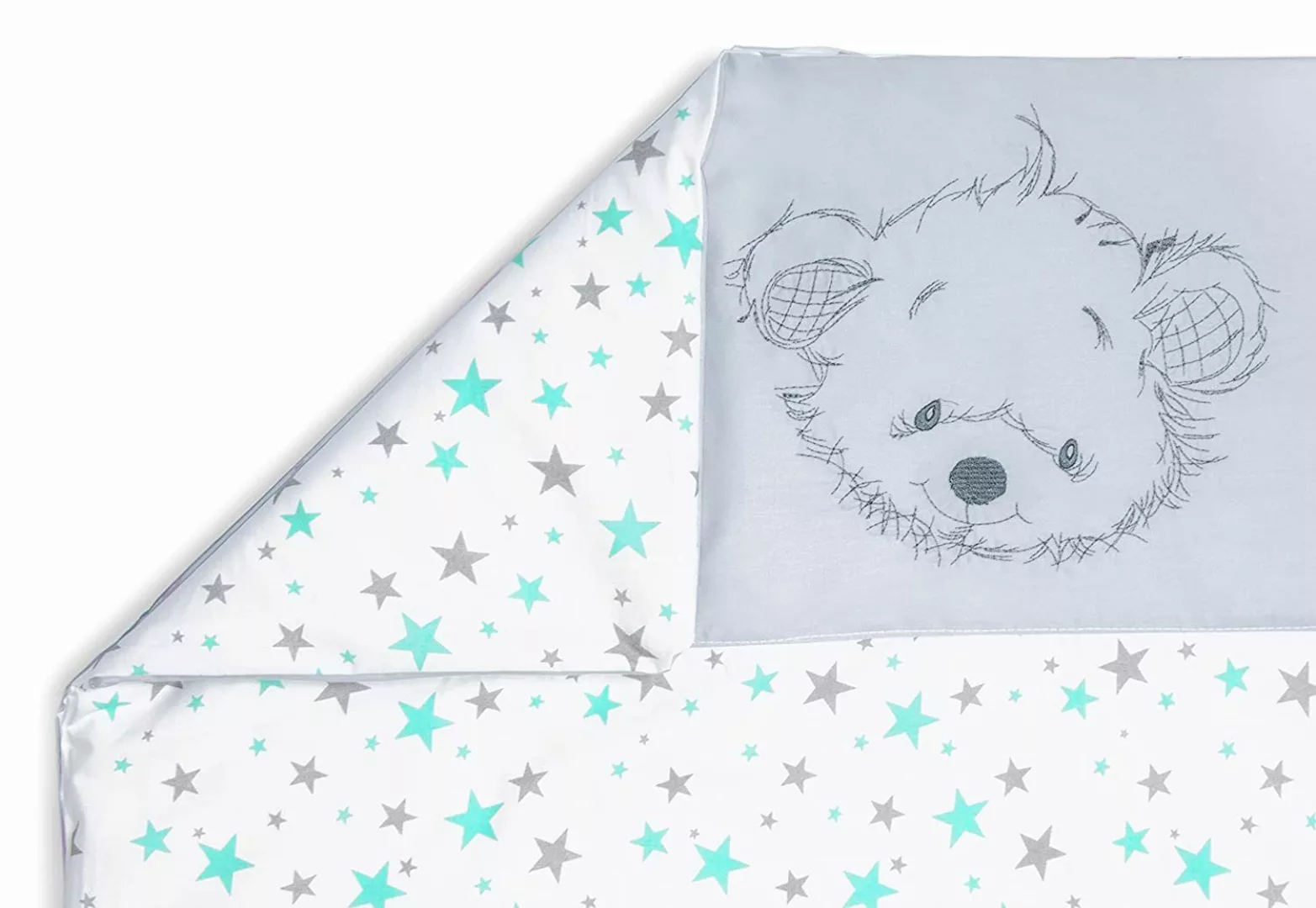 Amilian Babybettwäsche Kinderwagenset - 2tlg. Kinderbettwäsche günstig online kaufen