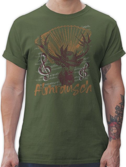 Shirtracer T-Shirt Almrausch Hirsch Tradition Alpen Almerer Mode für Oktobe günstig online kaufen