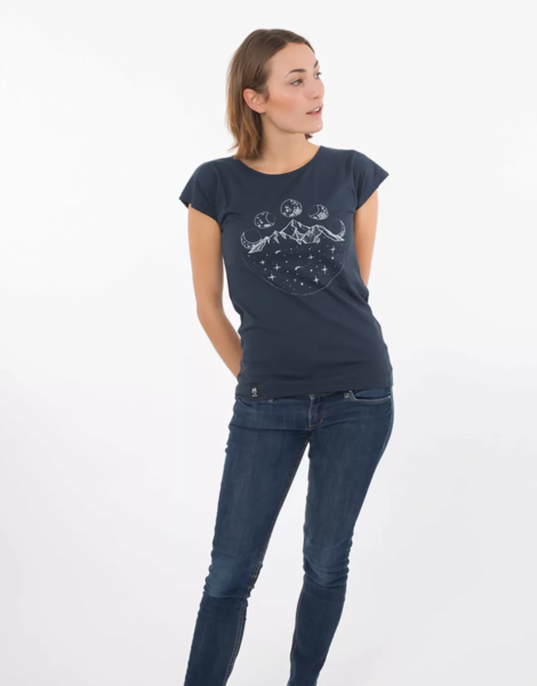 Bio T-shirt "Lea Mountainmoon Navy" günstig online kaufen