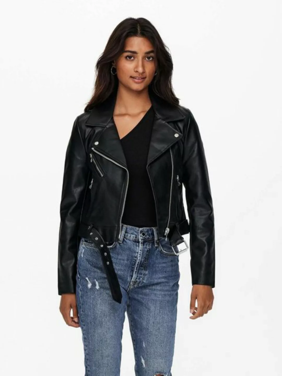 ONLY Lederimitatjacke "ONLVERA FAUX LEATHER BIKER CC OTW", mit Biker Detail günstig online kaufen