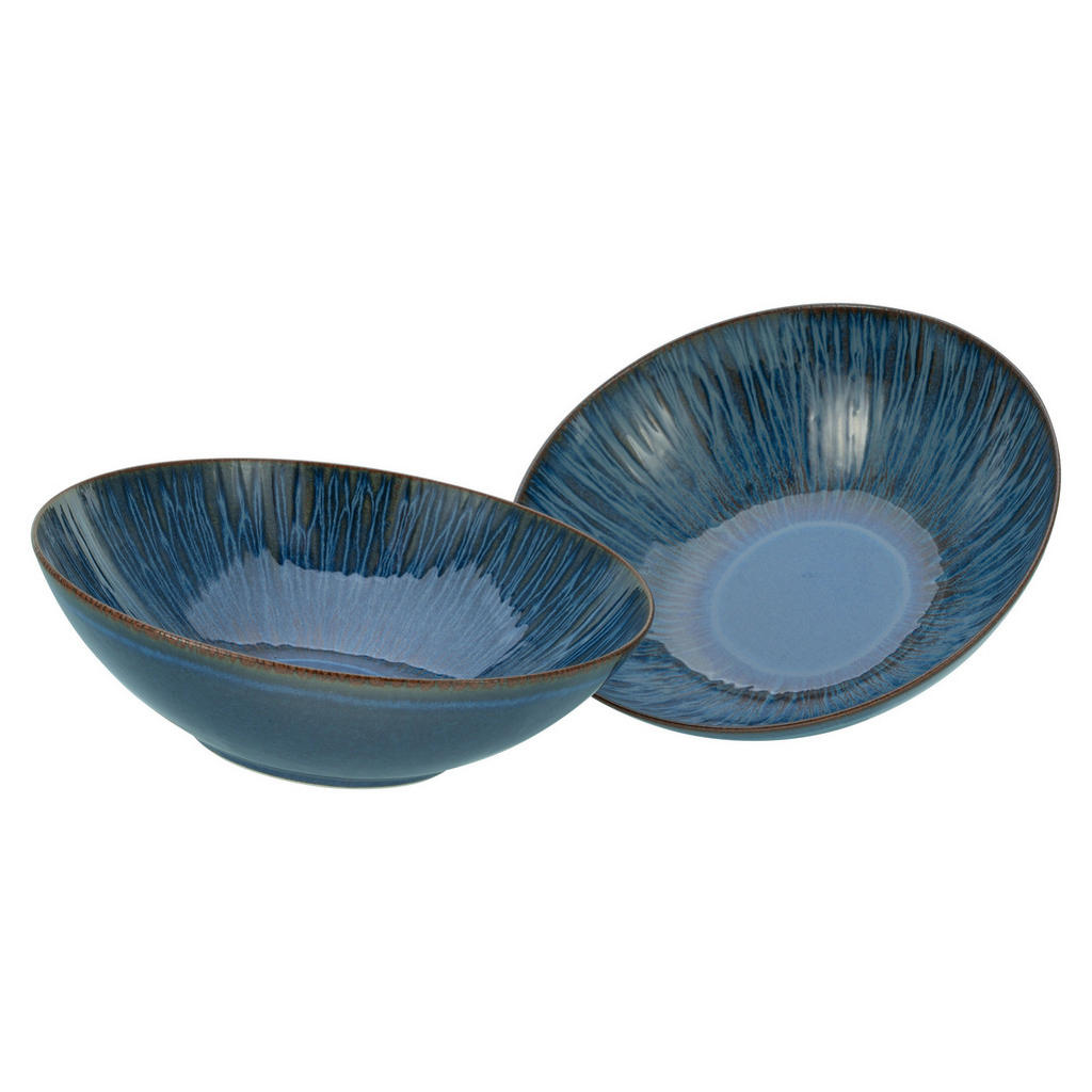 CreaTable Salatschüssel-Set Sea Breeze blau Steinzeug günstig online kaufen