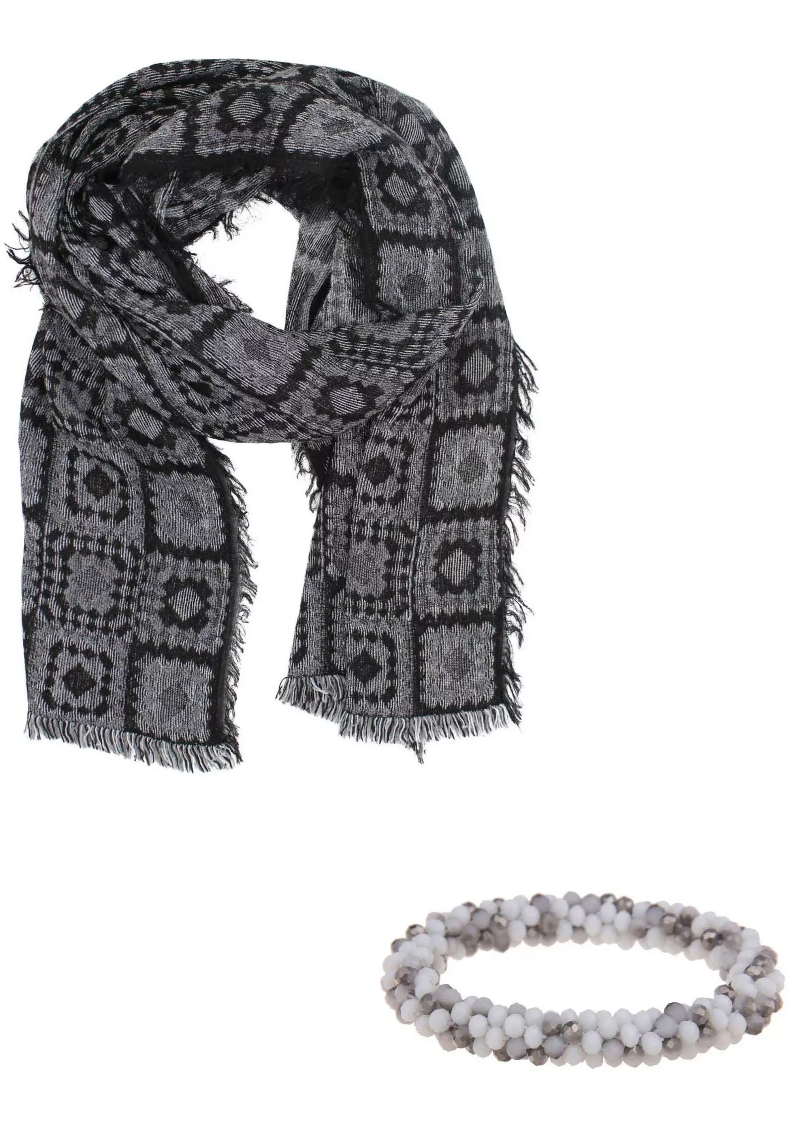 leslii Strickschal, Set aus Schal und Armband günstig online kaufen