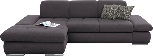 set one by Musterring Ecksofa "SO4100 V", mit verstellbaren Kopfteilen, wah günstig online kaufen