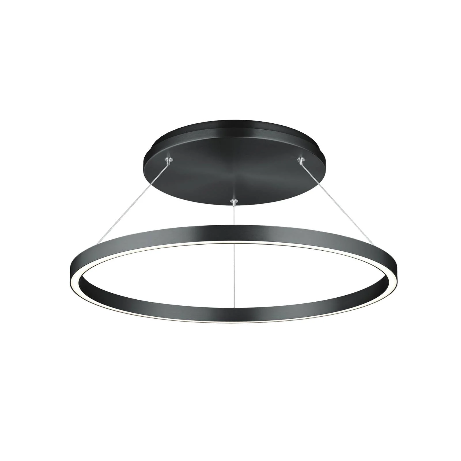 LED-Hängeleuchte Lisa-D, ringförmig, schwarz günstig online kaufen