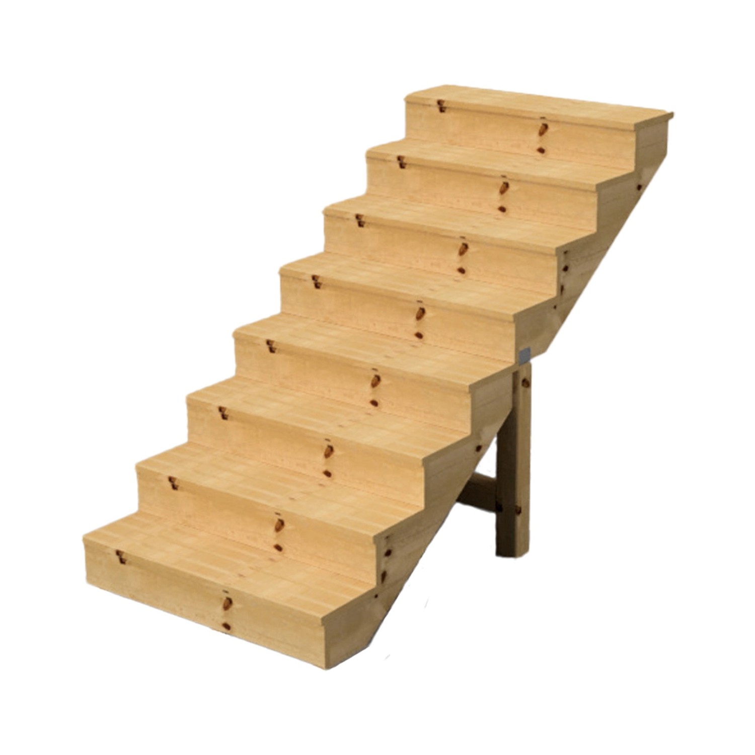 Vinuovo Holztreppe 8 Stufen 60cm mit Setzstufen günstig online kaufen