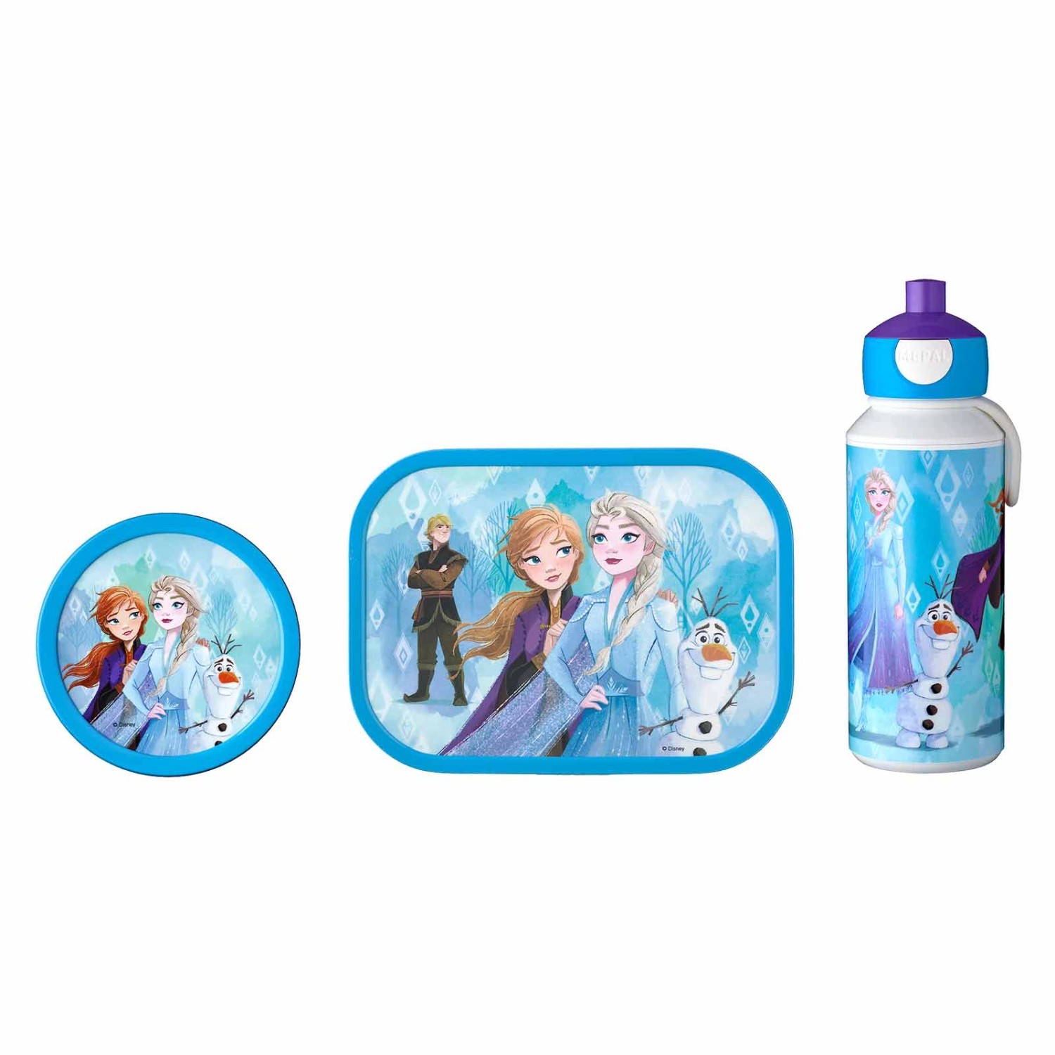 Mepal Campus Lunchset 3-teilig aus Brotdose Trinkflasche und Obstbox Frozen günstig online kaufen