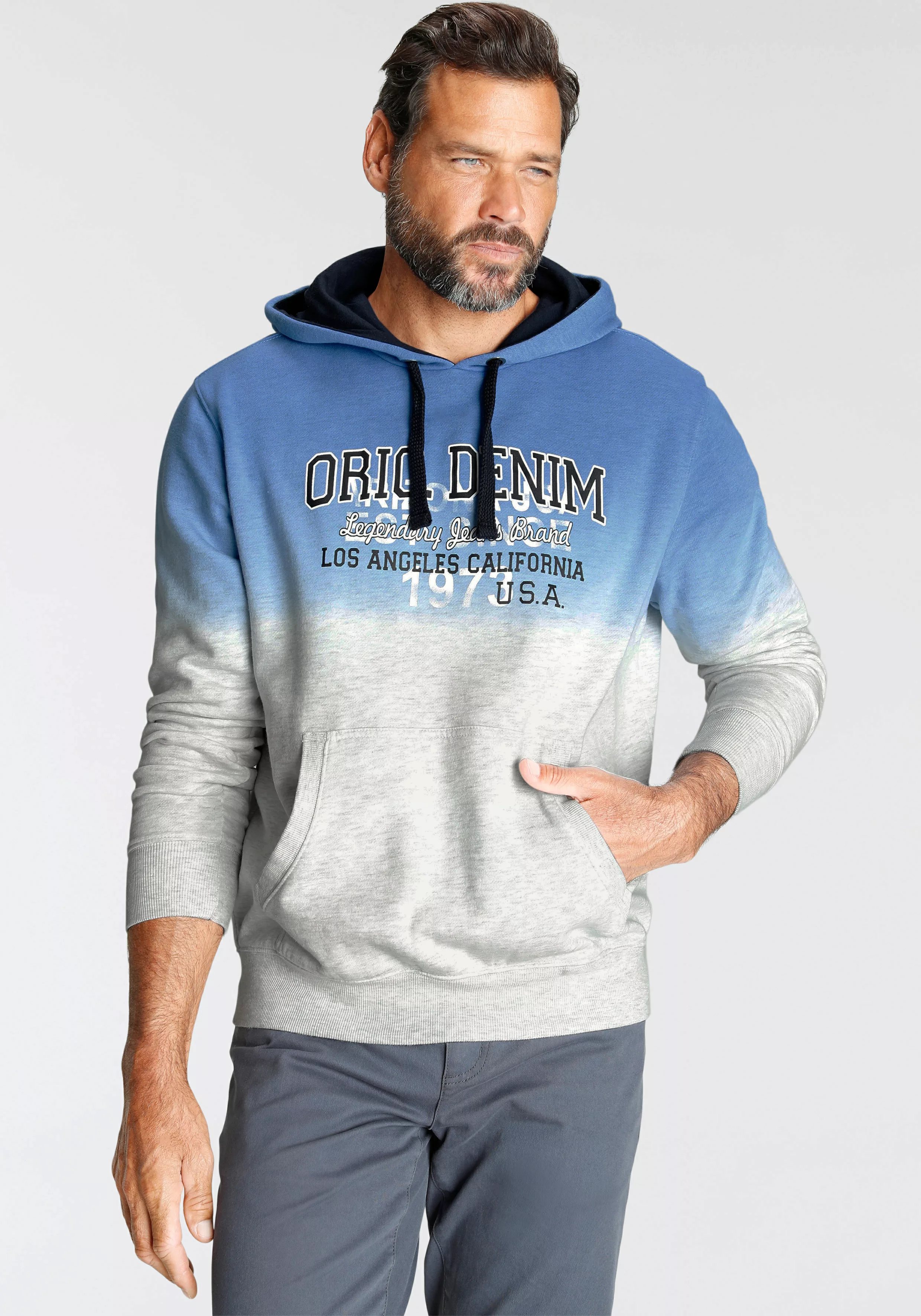 Arizona Kapuzensweatshirt mit modischem Farbverlauf günstig online kaufen