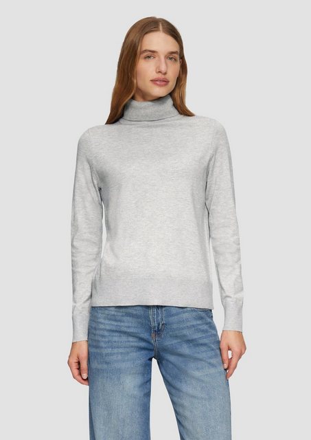 s.Oliver Strickpullover Basic (1-tlg) Rollkragen, langarm, Viskose-Mix günstig online kaufen