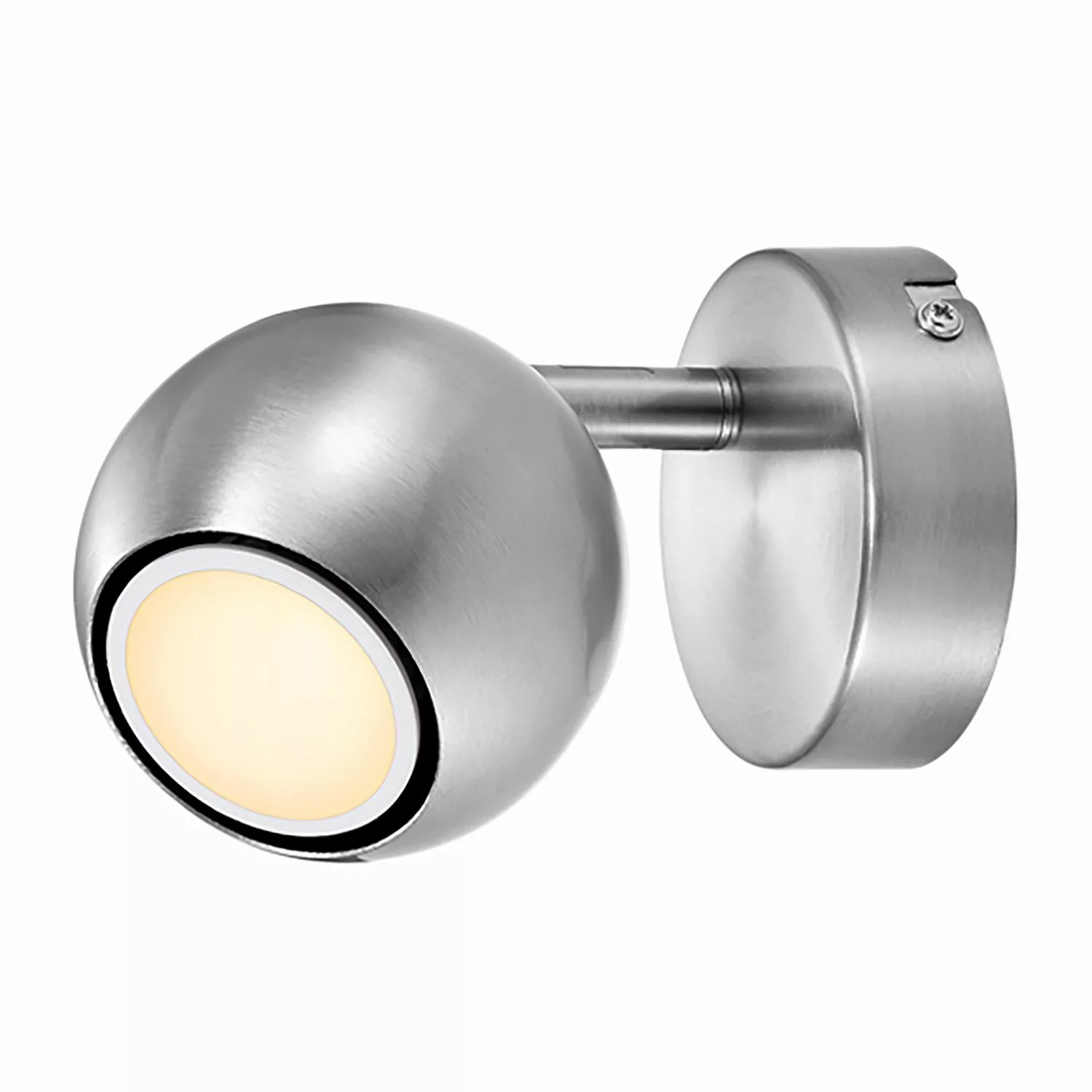 home24 Nordlux LED-Wandleuchte Chicago Modern Stahl Silber 8x10x14 cm (BxHx günstig online kaufen