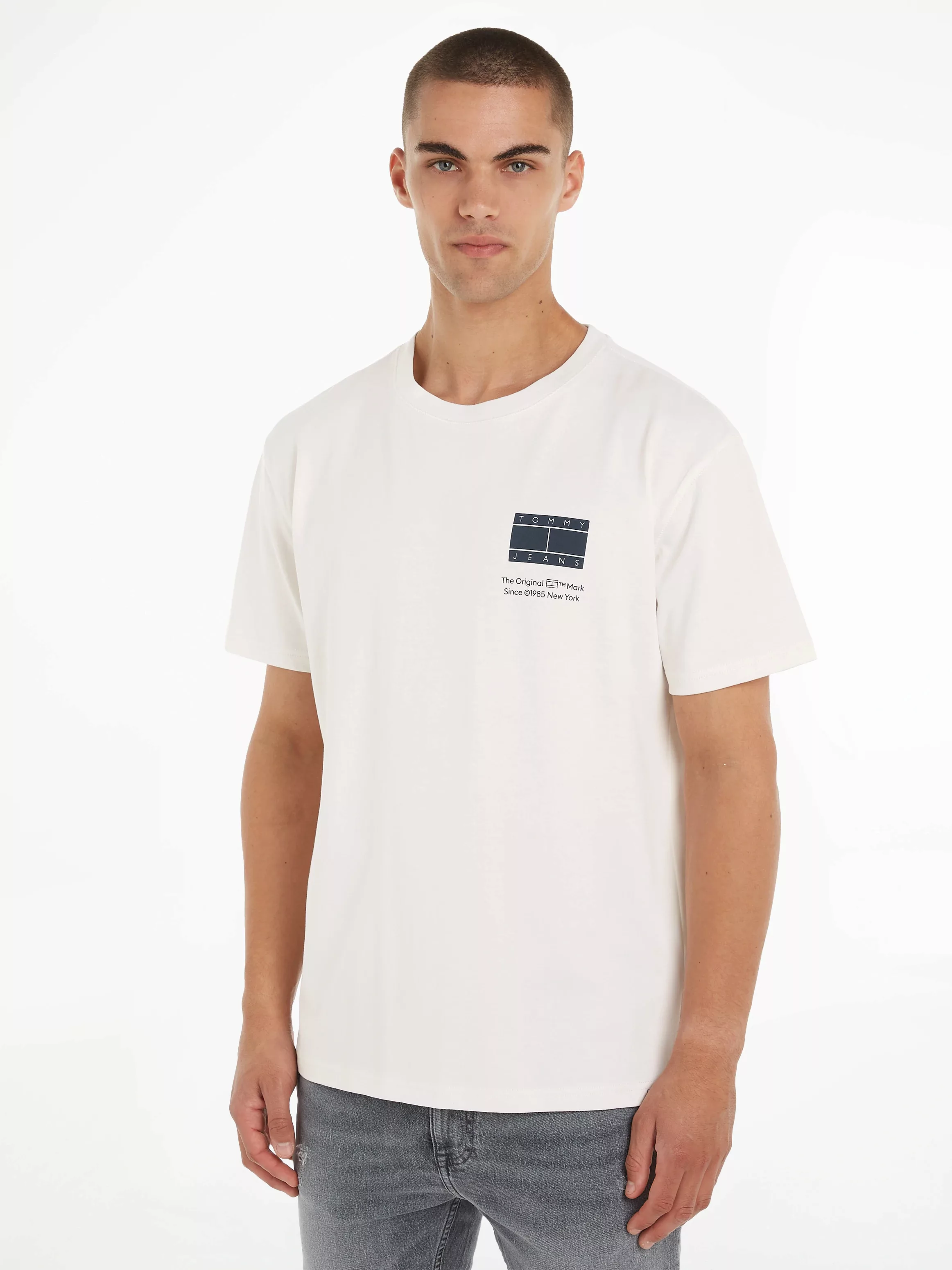 Tommy Jeans T-Shirt TJM REG ESSENTIAL CB FLAG TEE mit Rückenprint günstig online kaufen