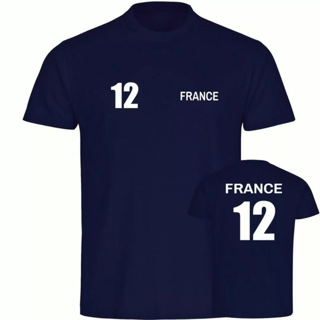 multifanshop T-Shirt Herren France - Trikot 12 - Männer günstig online kaufen