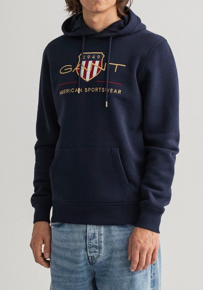 Gant Hoodie ARCHIVE SHIELD HOODIE mit plakativer Markenlogo-Stickerei günstig online kaufen