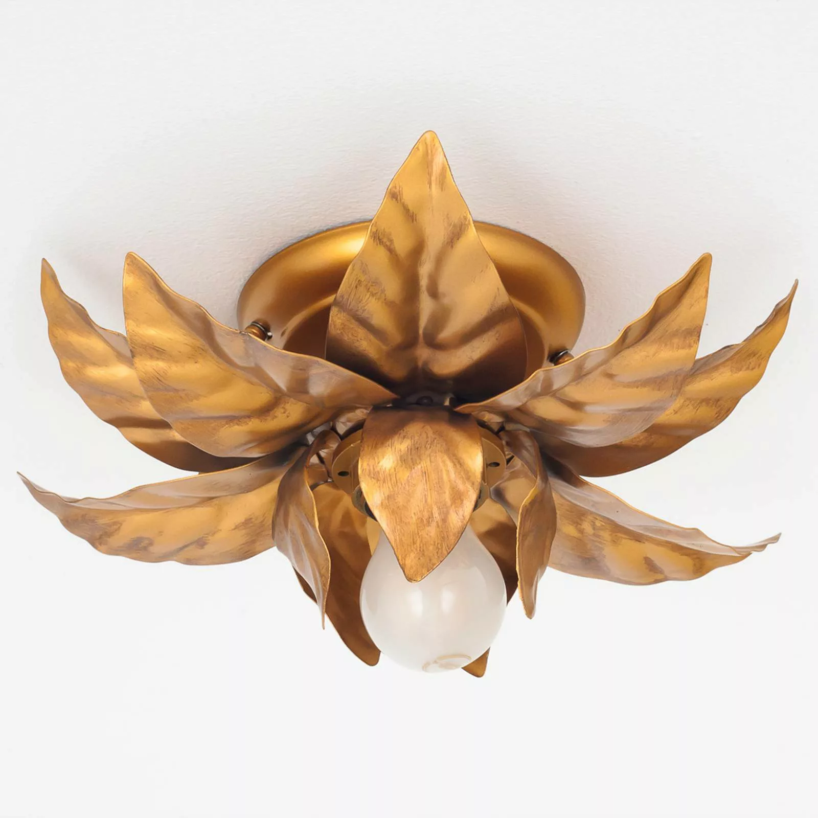 Deckenleuchte ANTIK mit goldenen Blättern 26 cm günstig online kaufen