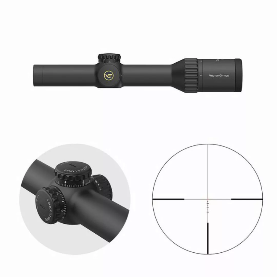 Vector Optics Vector Optics SCOC-45 Continental x8 1-8x24iSFP ED Fiber Ziel günstig online kaufen