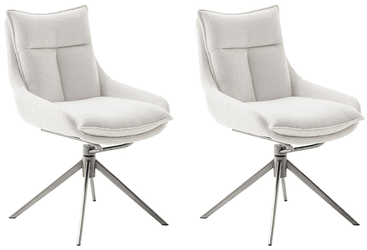 MCA furniture Esszimmerstuhl "PARKER", Strukturstoff, (2er-Set), drehbar 36 günstig online kaufen