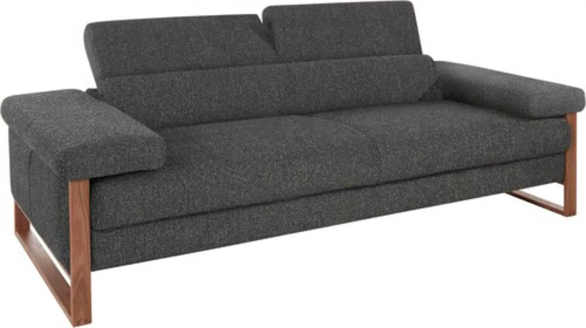W.SCHILLIG 2,5-Sitzer "finn", German Design Award 2016, Fußgestell Nussbaum günstig online kaufen