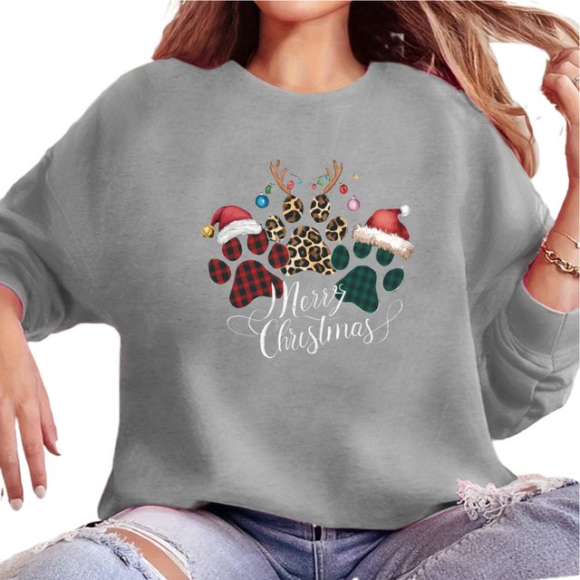 MC Star Weihnachtssweatshirt Sweatshirt für Damen, weihnachtliches Grafik-S günstig online kaufen