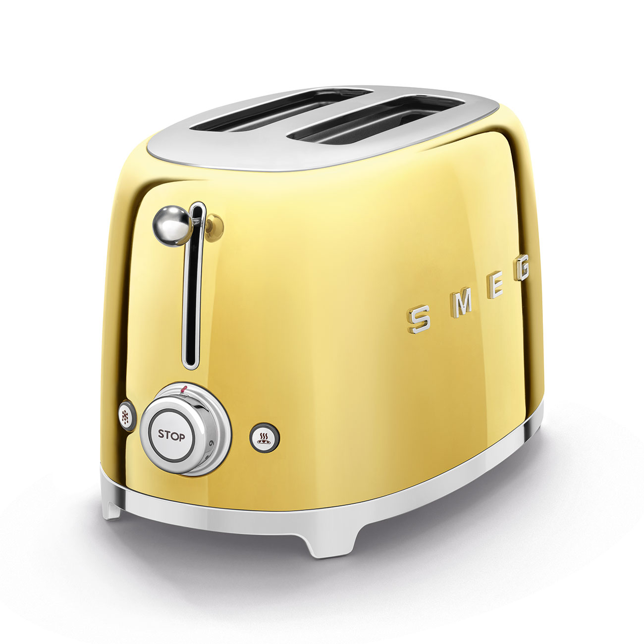 Kompakter Retro 2-Schlitz-Toaster Gold günstig online kaufen