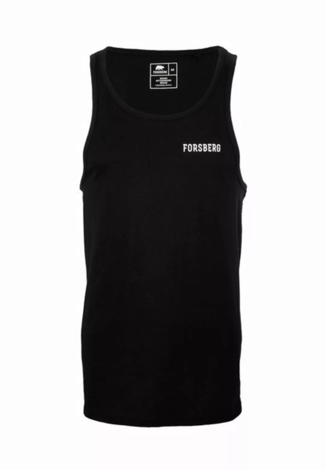 FORSBERG T-Shirt Tanktop mit Logo auf Brust und Rücken günstig online kaufen