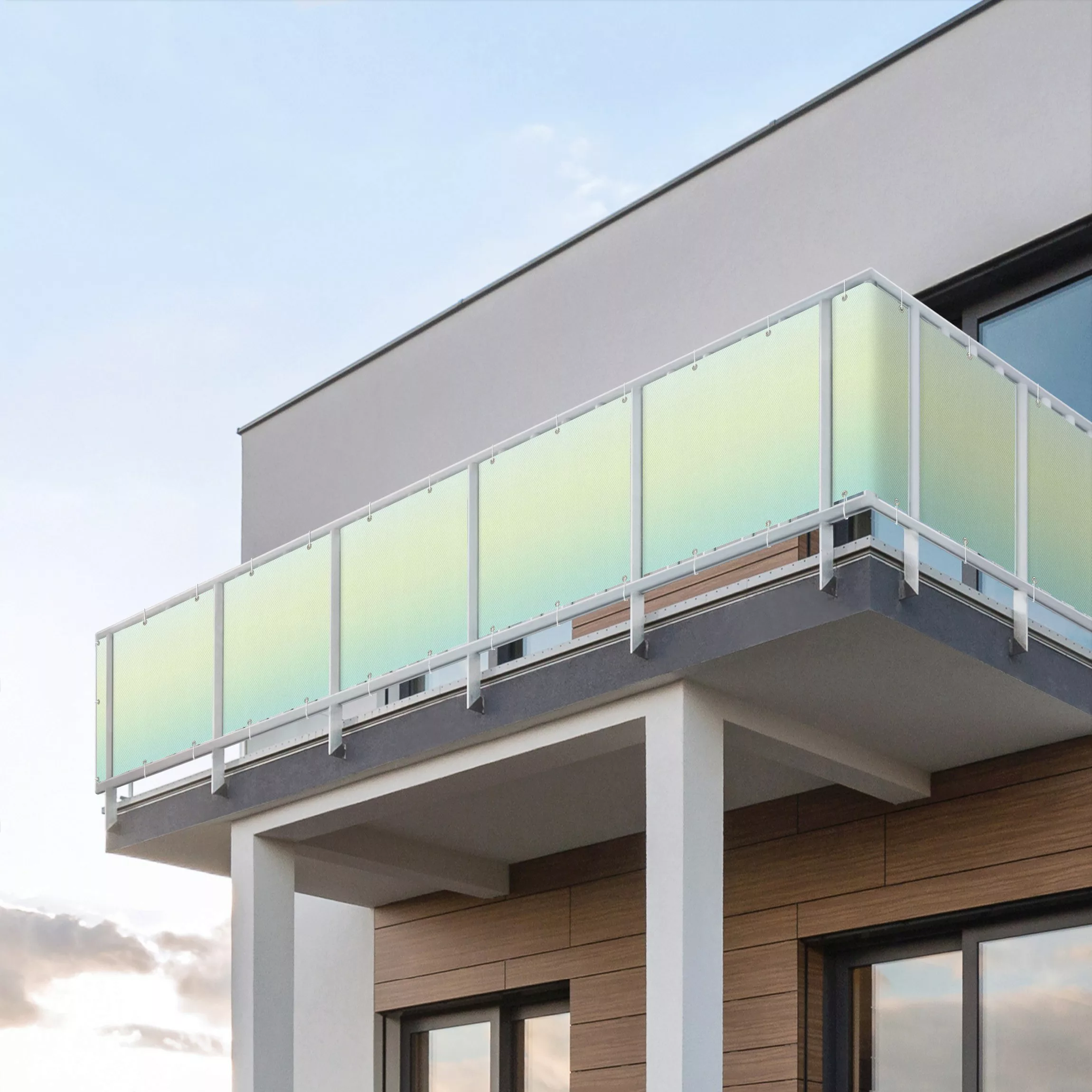 Balkon Sichtschutz Mint Farbverlauf günstig online kaufen