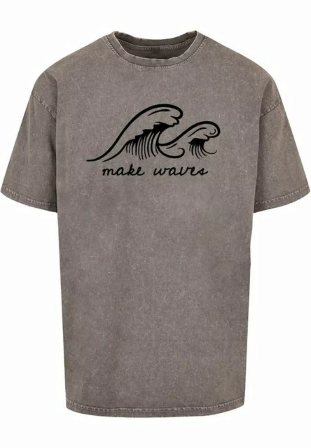 Merchcode T-Shirt Merchcode Herren Summer - Make waves Acid Washed Oversize günstig online kaufen