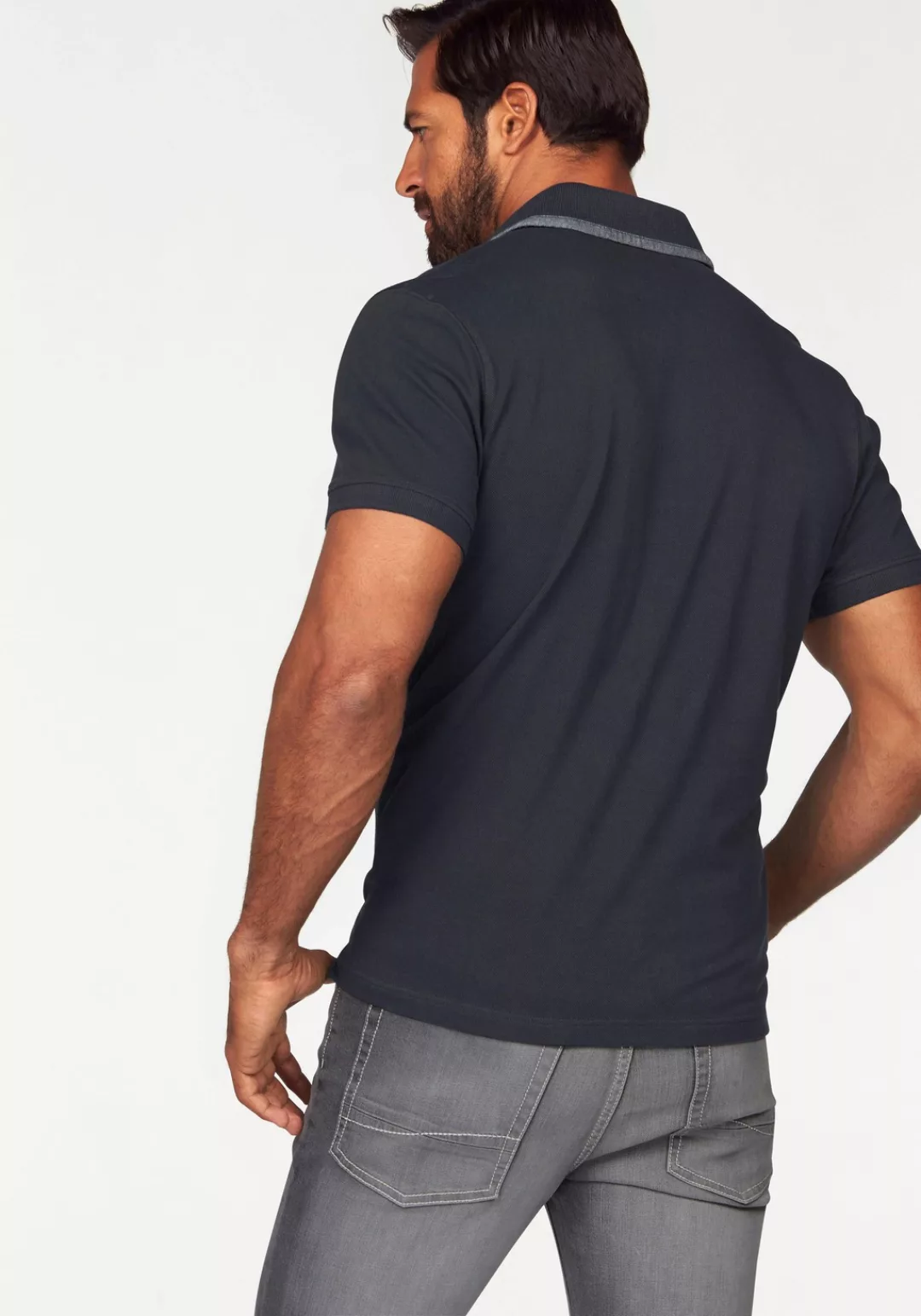 Arizona Poloshirt in Piqué-Qualität und Bruststickerei günstig online kaufen