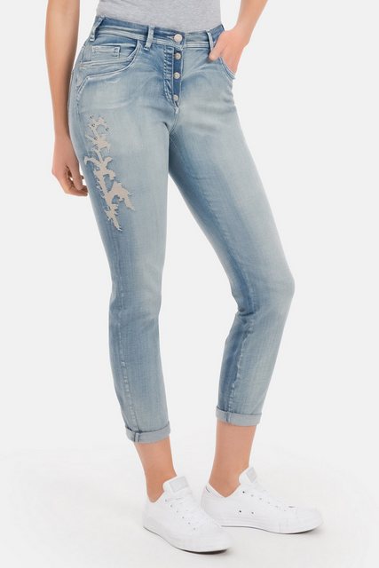 Recover Pants 5-Pocket-Jeans Jessi mit Stickereien günstig online kaufen