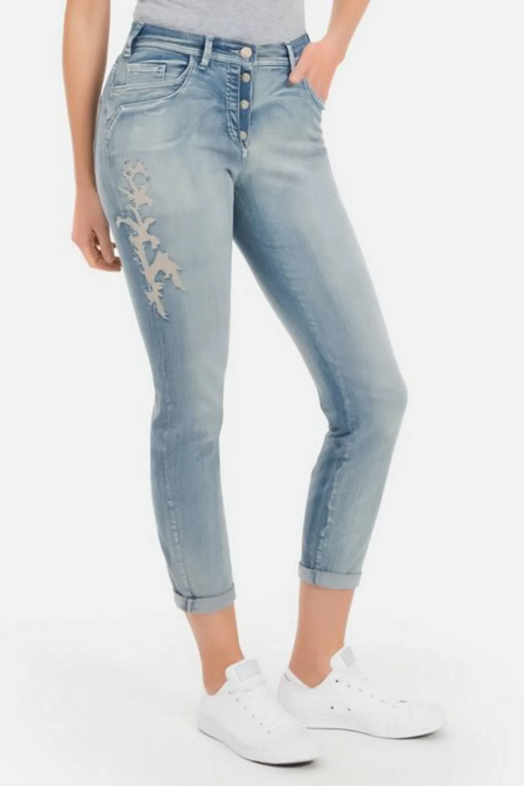 Recover Pants 5-Pocket-Jeans Jessi mit Stickereien günstig online kaufen