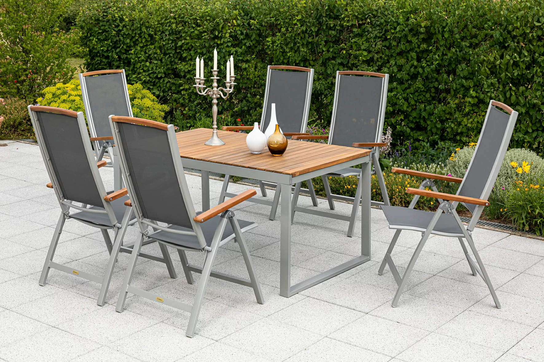 MERXX Garten-Essgruppe ""Siena"", (Set, 7 tlg., 5-fach verstellbare Rückenl günstig online kaufen