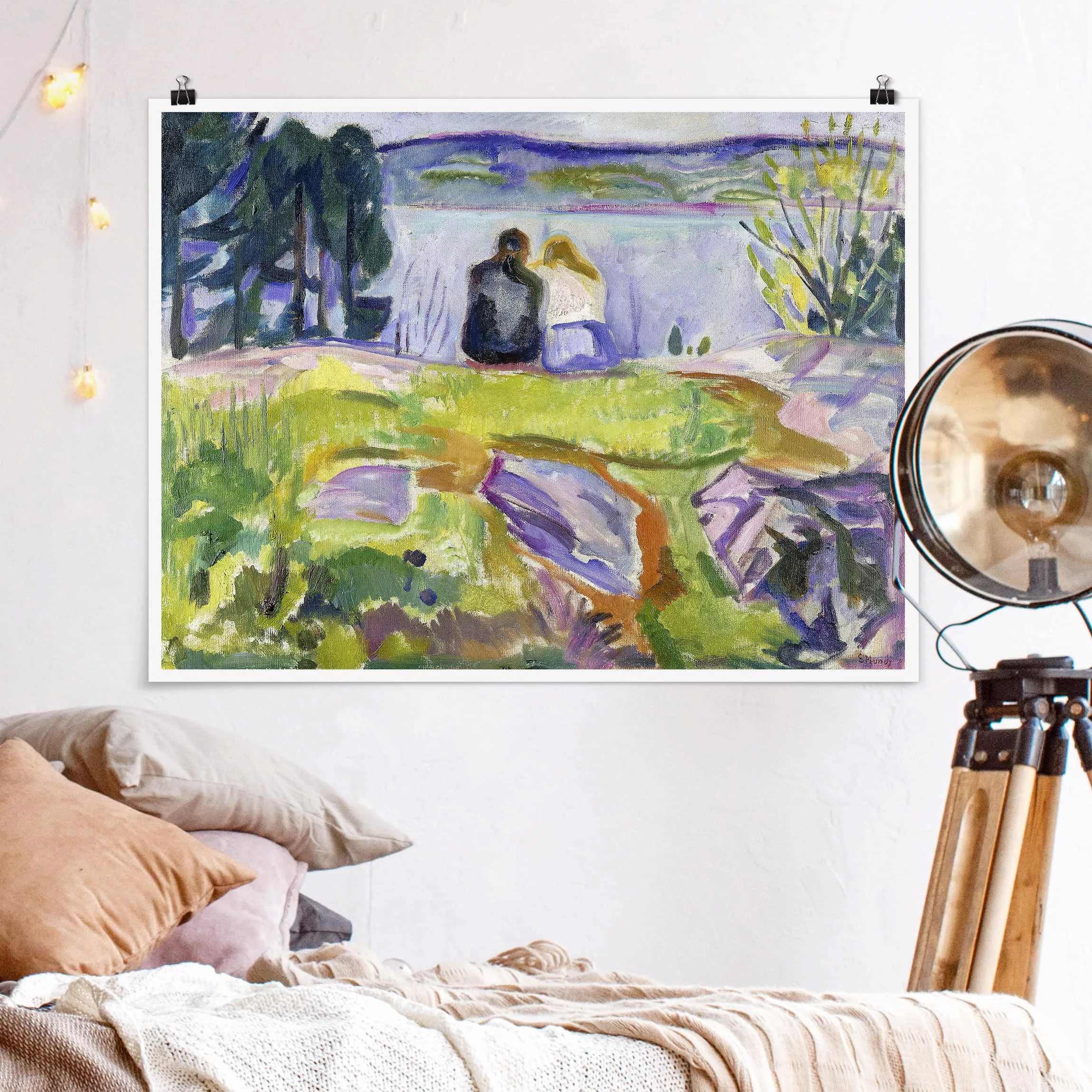 Poster Kunstdruck - Querformat Edvard Munch - Frühling günstig online kaufen